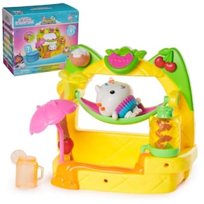 Playset Gabby`s Dollhouse Cakey`s Fruit Smoothie Balcony, 8 unidades