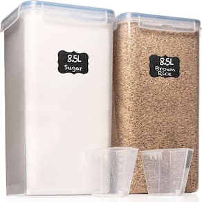 Recipiente de armazenamento de farinha White Feather Supplies 8,5 L hermético
