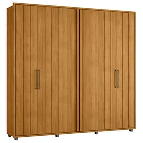 Guarda Roupa Casal 250cm Com 6 Portas Vibe Cinamomo Z10 - Mpozenato