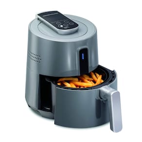 Fritadeira Air Fryer Hamilton Beach Digital 2.5L em aço inoxidável cinza