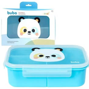 Lunchbox Lancheira Com Divisorias Zoo Panda - Buba