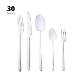 Faqueiro 30 Peças Wolff Viena de Aço Inox