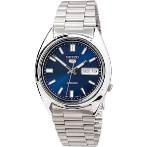 Relógio SEIKO 5 automático SNXS77 para homens com mostrador azul