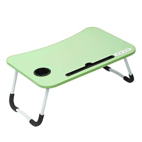 Mesa Notebook Dobravel Completa Com Ventilador Luminaria Usb Suporte Home Office Cama Sofa Multiuso