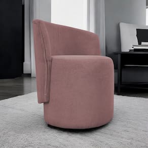 Poltrona Decorativa Luxo Para Sala Recepção Escritório Aura Bouclé Premium