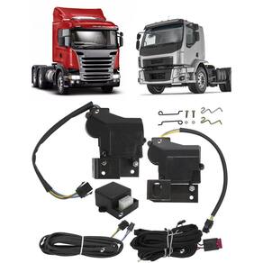 Kit Trava Elétrica Tragial Volvo VM Scania Serie 4 e 5 24V 2 Portas
