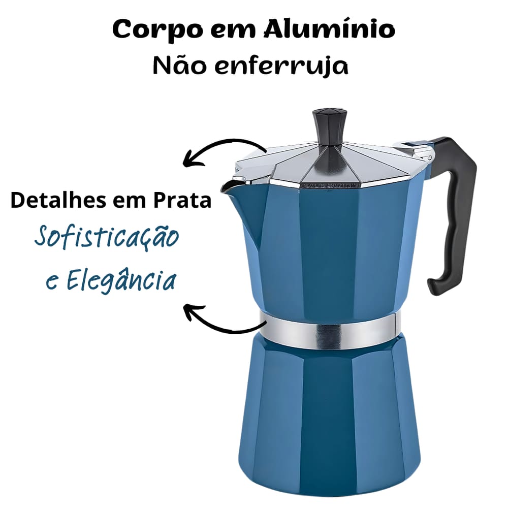 Cafeteira Italiana 9 Xícaras 450ml Moka Pot | Casas Bahia