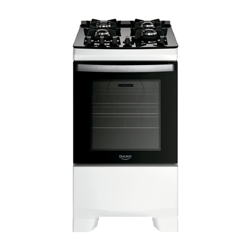 Fogão a Gás Dako Supreme Glass 4 Bocas Sem Tampa Mesa Vidro-Bivolt