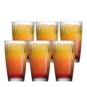 Jogo de Copos Wave, Jogo de Copo de Vidro 6pcs 475ml-Ruvolo
