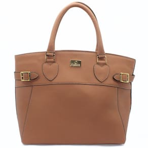 Bolsa Casteliê Casual Fivela Feminina - Marrom Claro