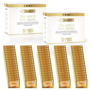 Under Eye Patches CHMI 24K Gold (100 pares) para cuidados com os olhos