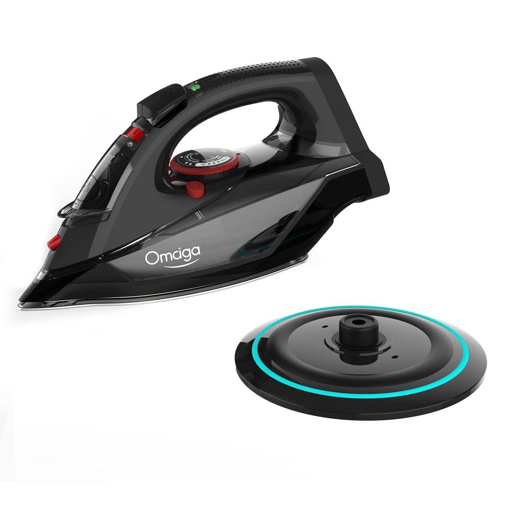 Ferro sem fio OMAIGA 1500W com tanque de água a vapor de 300 mL