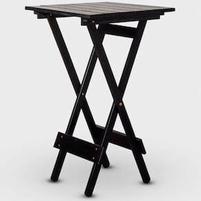 Mesa Bistrô Dobrável Cor Preta