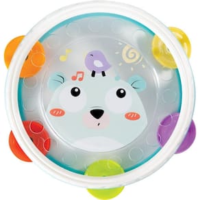 Pandeiro Infantil Buba | ABS Atóxico | Cores Vibrantes