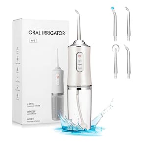 Limpador Bucal Irrigador Oral Portátil Bivolt Branco
