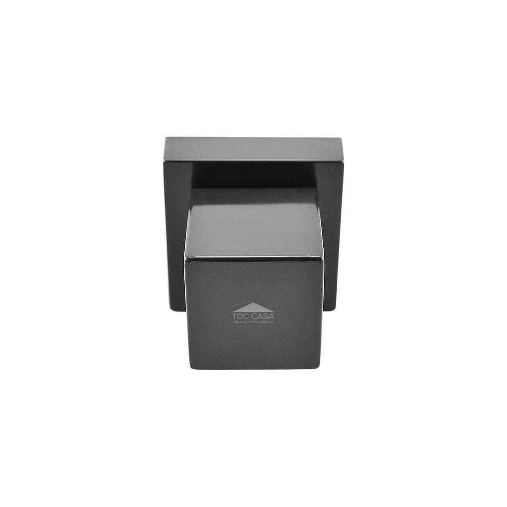 Kit 02 Acab. Registro 1/2 3/4 1 Preto ABS Pisa Black