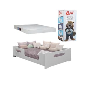 Cama Casal Montessoriana Encanto Com Colchão Comfort Double D33 138x188x17cm Castor