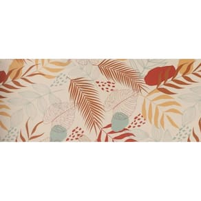 Passadeira Antiderrapante Flex 60cm x 1,80m Folhagem Colorida Kapazi