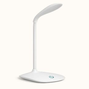 Luminaria Led Articulada Touch Flexivel Para Mesa Abajur Recarregavel Branca Para Leitura Estudo Escritorio E Quarto
