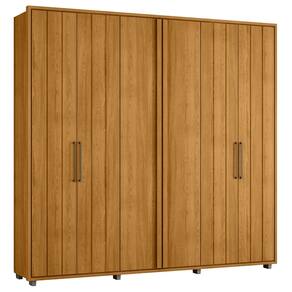 Guarda Roupa Casal 250cm Com 6 Portas Vibe Cinamomo Z10 - Mpozenato