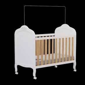 Berço Moveis Peroba Elo Americano Provençal minicama MDF