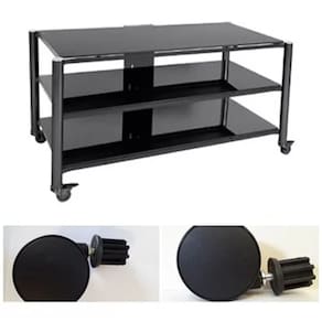 Rack Airon Ht-100.03.1 Em Aço Cor Black + 4 Rodízios R9