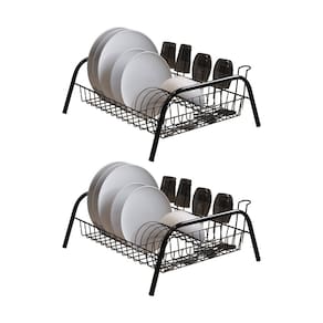 Kit 2 Escorredores de Louças Cama Isabela com Porta Copos Preto