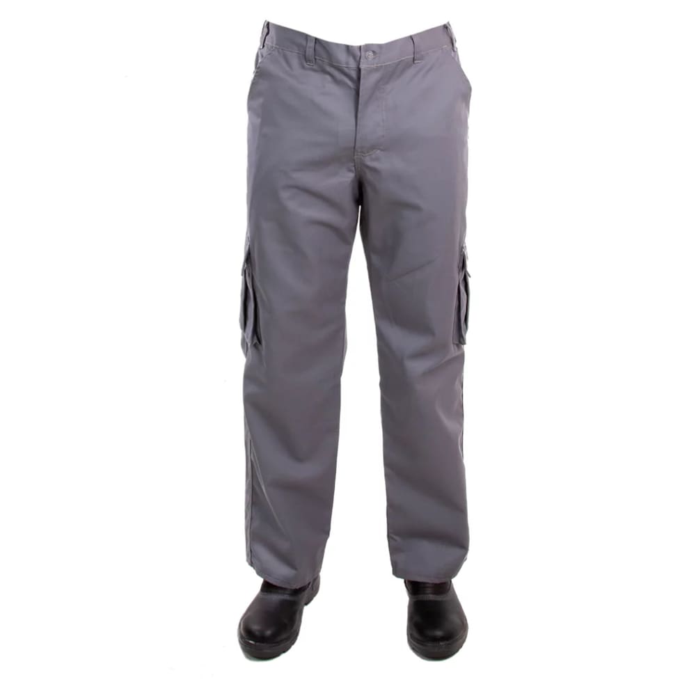 Calça Vigilante Bolso Cargo Cinza
