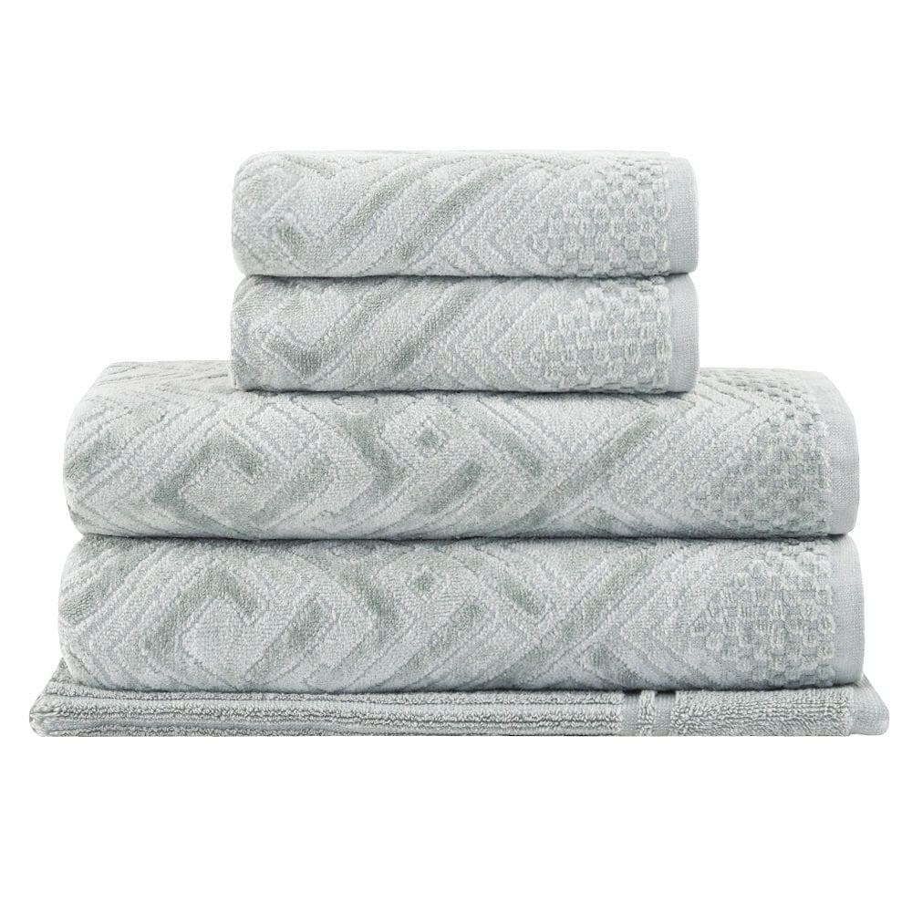 Jogo Toalhas Banho Buddemeyer 5p Geo Cinza