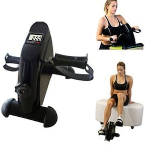 Bicicleta Fisioterapia Ergometrica Mini Bike Simulador Digital Lcd Bracos Pernas Portatil Profissional