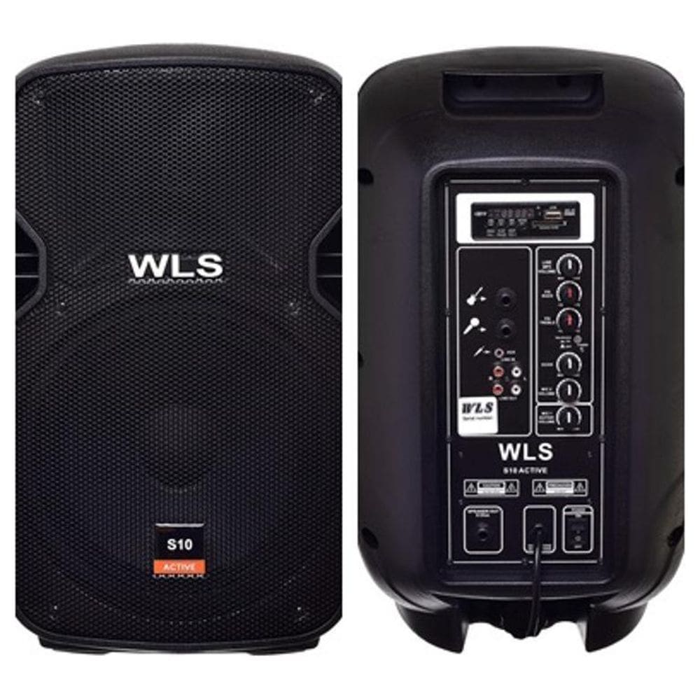 Caixa Acústica Wls S10 Ativa Com Bluetooth