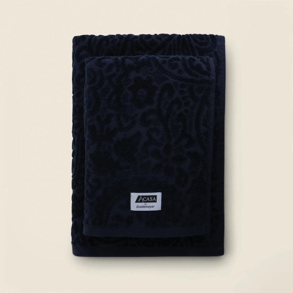Toalha de Rosto Paisley Algodão Azul - A\\CASA by BUDDEMEYER
