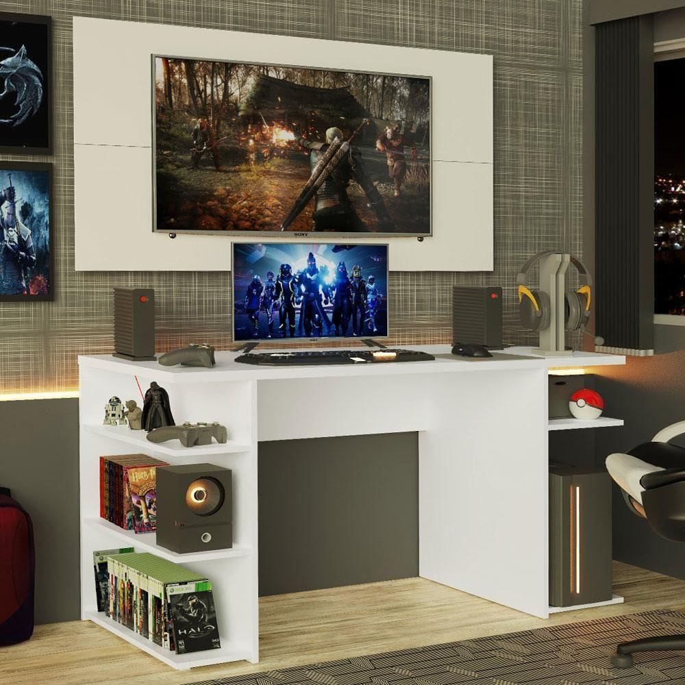 Mesa Gamer Painel para até 50&quot; Madesa