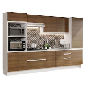 Cozinha Completa 100% Mdf Madesa Acordes Branco Rustic