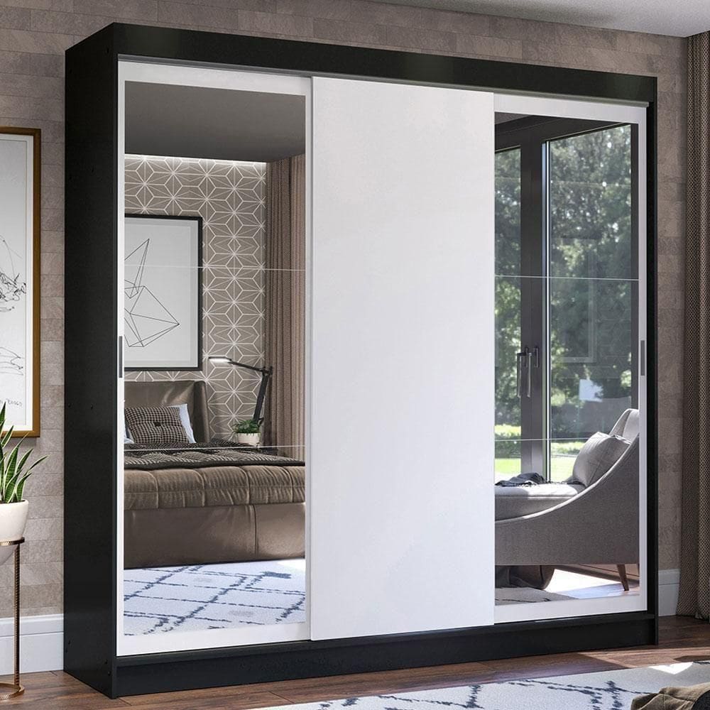 Guarda Roupa Casal Istambul 3 Portas de Correr Madesa