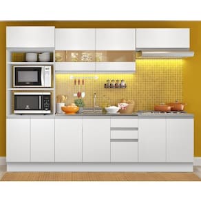 Cozinha Completa Glamy Atenas 10 Portas 3 Gavetas Madesa