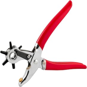 Alicador Vazador Furador Manual 6 Furos Chinelo Borracha Cinto Papelaria Artesanato Multiuso