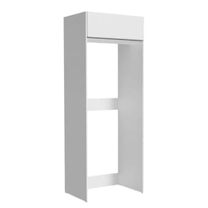 Porta Geladeira Madesa Glamy 1 Porta Basculante Branco