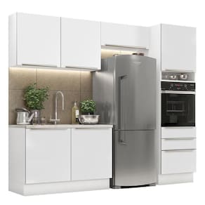 Cozinha Completa Madesa Lux 260005 Com Armário E Balcão