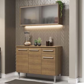 Cozinha Compacta Emilly 105001 Com Armário E Balcão