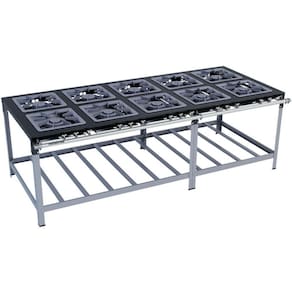 Fogão Industrial Stori Premium 10 Bocas 40x40 M17 Metalmaq Fogão Baixa Pressão Pintado