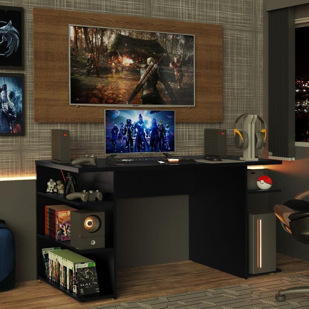 Mesa Gamer Painel para até 50&quot; Madesa