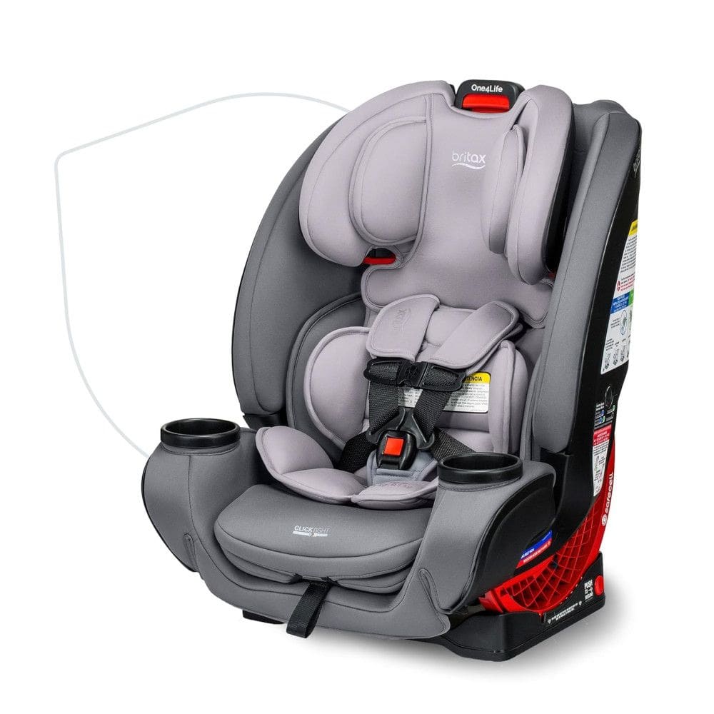 Assento de Carro Britax One4Life: 10 anos de uso, 2,26 a 54 kg, Assento Traseiro e Booster, Tecido Lavável - Segurança e Conforto!