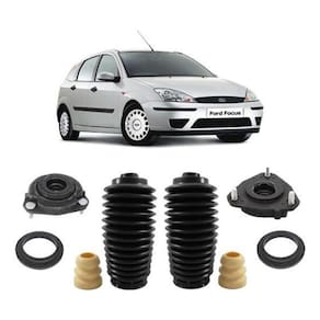 Kit Coxim Batente Coifa Dianteiro Focus 2001/2007 Completo