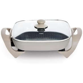 Frigideira Elétrica COOK WITH COLOR 30 cm x 42,5 cm Antiaderente, 1400W, Livre de Substâncias Nocivas, Tampa de Vidro, Controle de