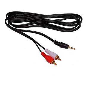 Cabo Auxiliar P2 Macho X Rca Macho Audio 1,8M Som