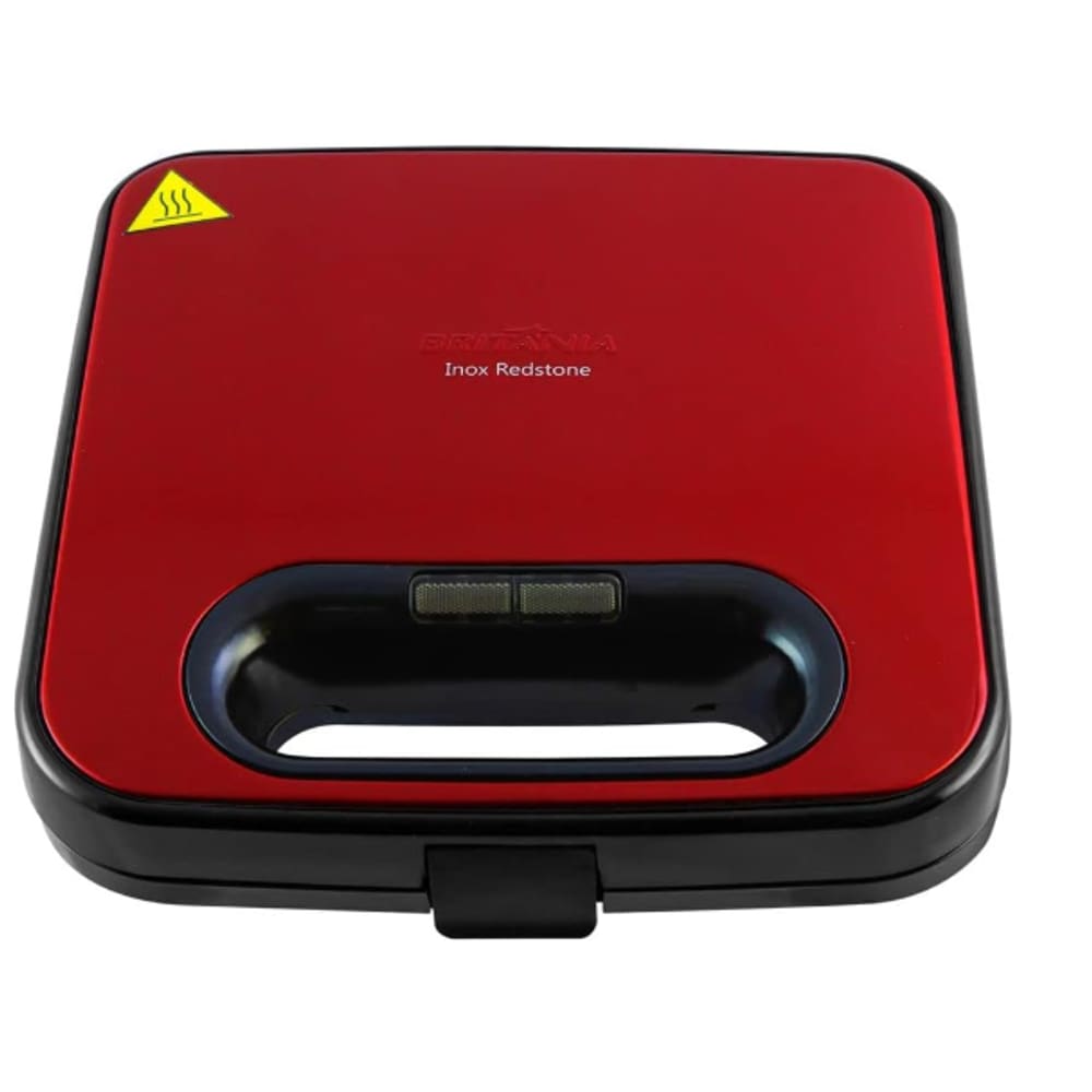 Sanduicheira Grill Britania 750W Vermelha Antiaderente 220V
