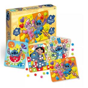 Jogo Educativo Pega Pom Pom Stitch Madeira - Nig 4107