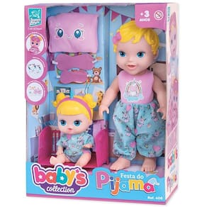 Boneca Baby`S Collection Festa Do Pijama Super Toys