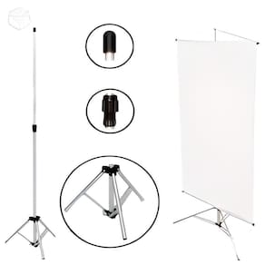 Suporte Para Fotos 1,80 Em Aluminio Pedestal